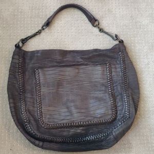 All Saints grey hobo bag